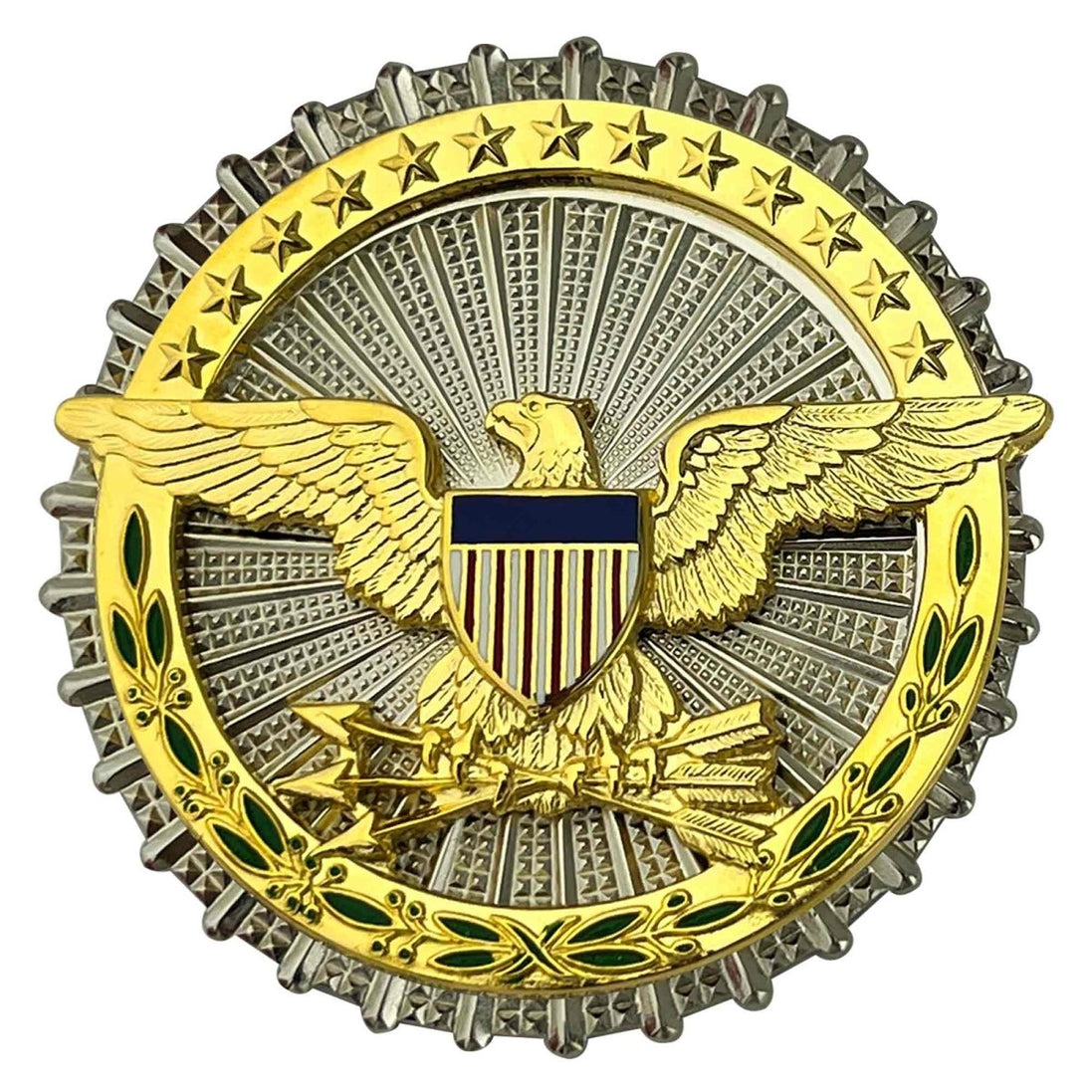 Identification Badge: Secretary of Defense - mirror finish regulation size - Hooyah Woodworks LLC