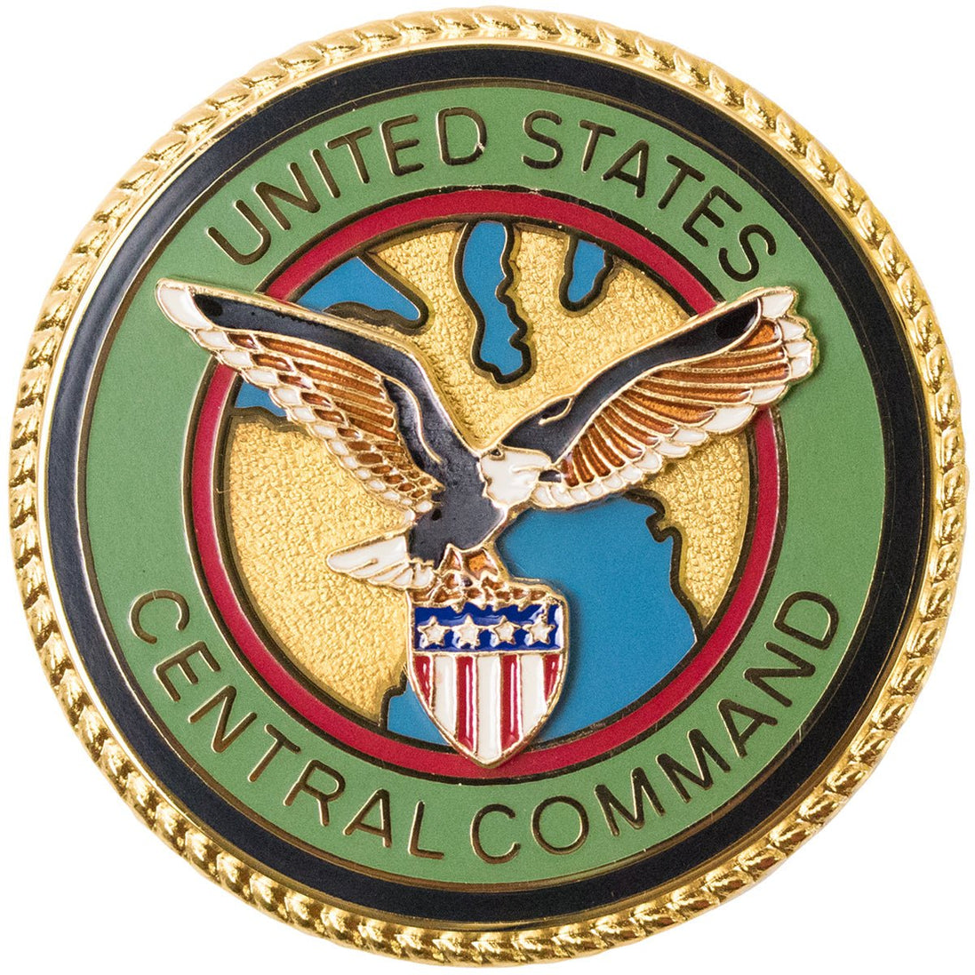 Identification Badge: United States Central Command - Hooyah Woodworks LLC