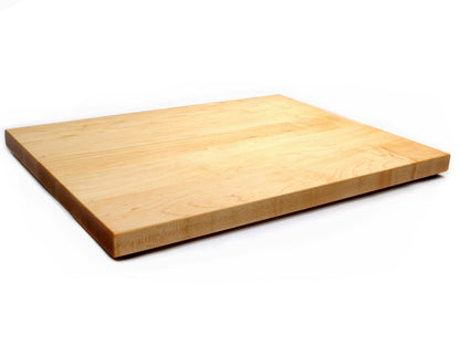 1.25” Thick Extra Large Butcher Block Cutting Board With Rubber Feet, Thick Cutting Board, Wood Chopping Board, American Made Maple Hardwood - Hooyah Woodworks LLC