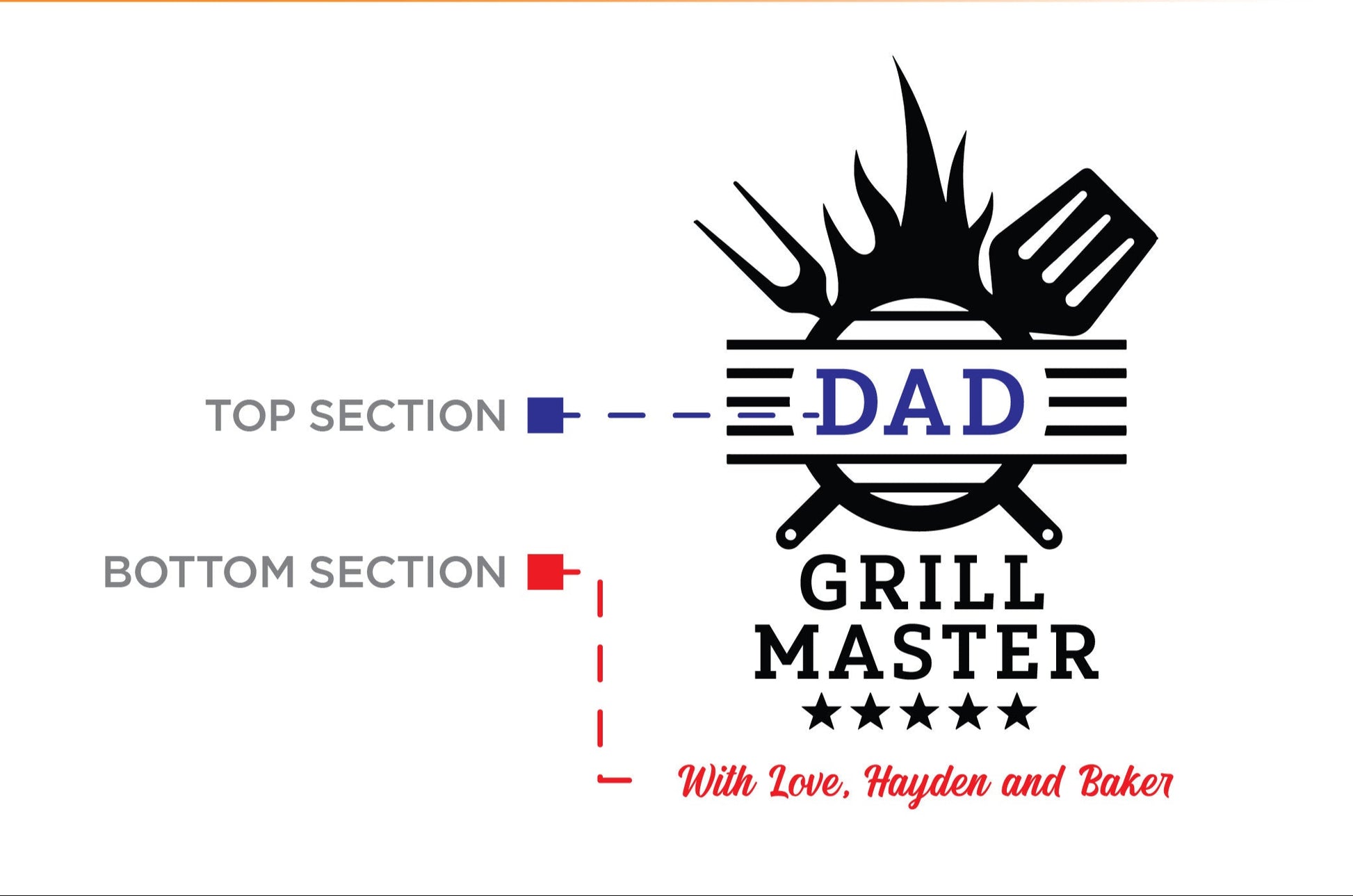 Personalized Gift For Dad, Dad Grill Master Cutting Board, Custom Grilling Gift For Dad, BBQ Gift For Dad, Custom Cutting Board - USA Made - Hooyah Woodworks LLC