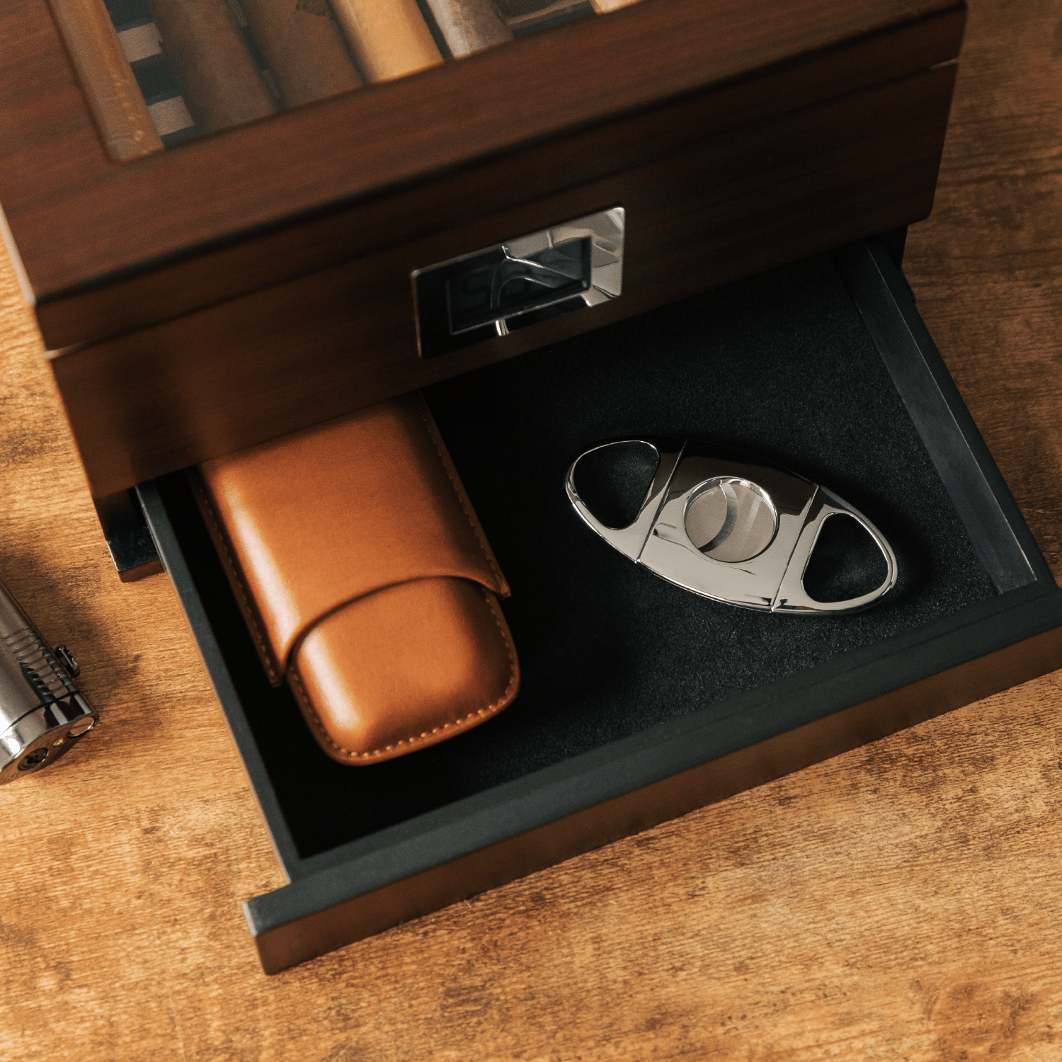 Klaro Chrome Cigar Cutter - Hooyah Woodworks LLC