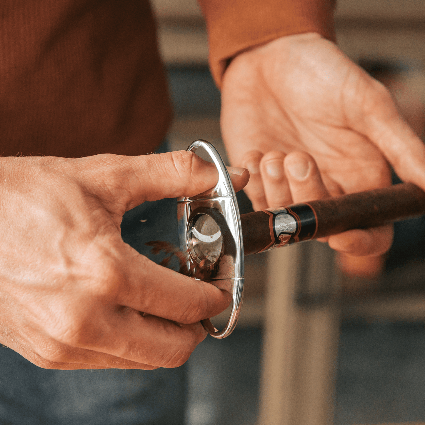Klaro Chrome Cigar Cutter - Hooyah Woodworks LLC