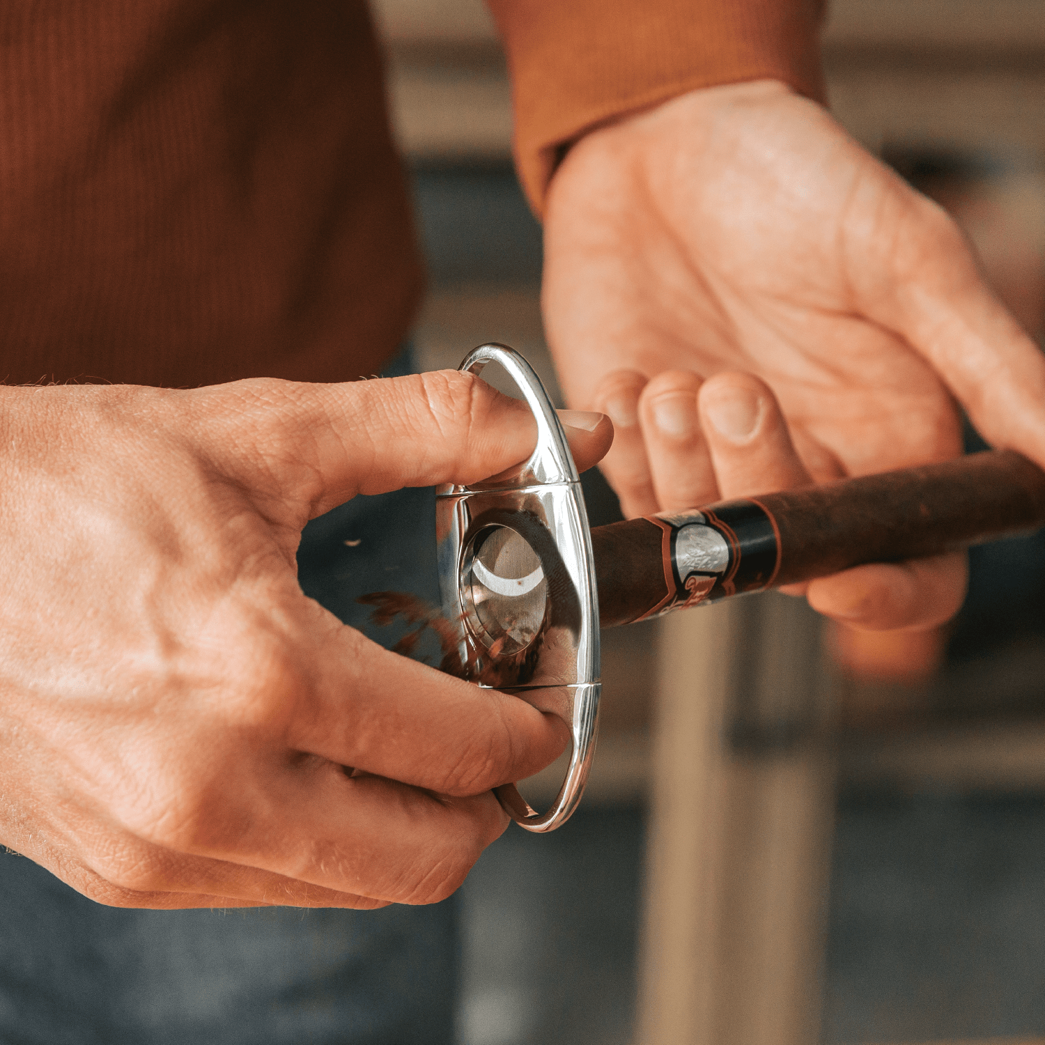Klaro Chrome Cigar Cutter - Hooyah Woodworks LLC