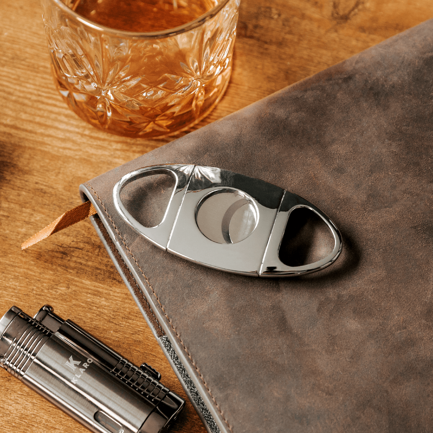 Klaro Chrome Cigar Cutter - Hooyah Woodworks LLC
