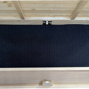 Large Red and Blue American Flag Hidden Gun Storage Cabinet - Hooyah Woodworks LLC