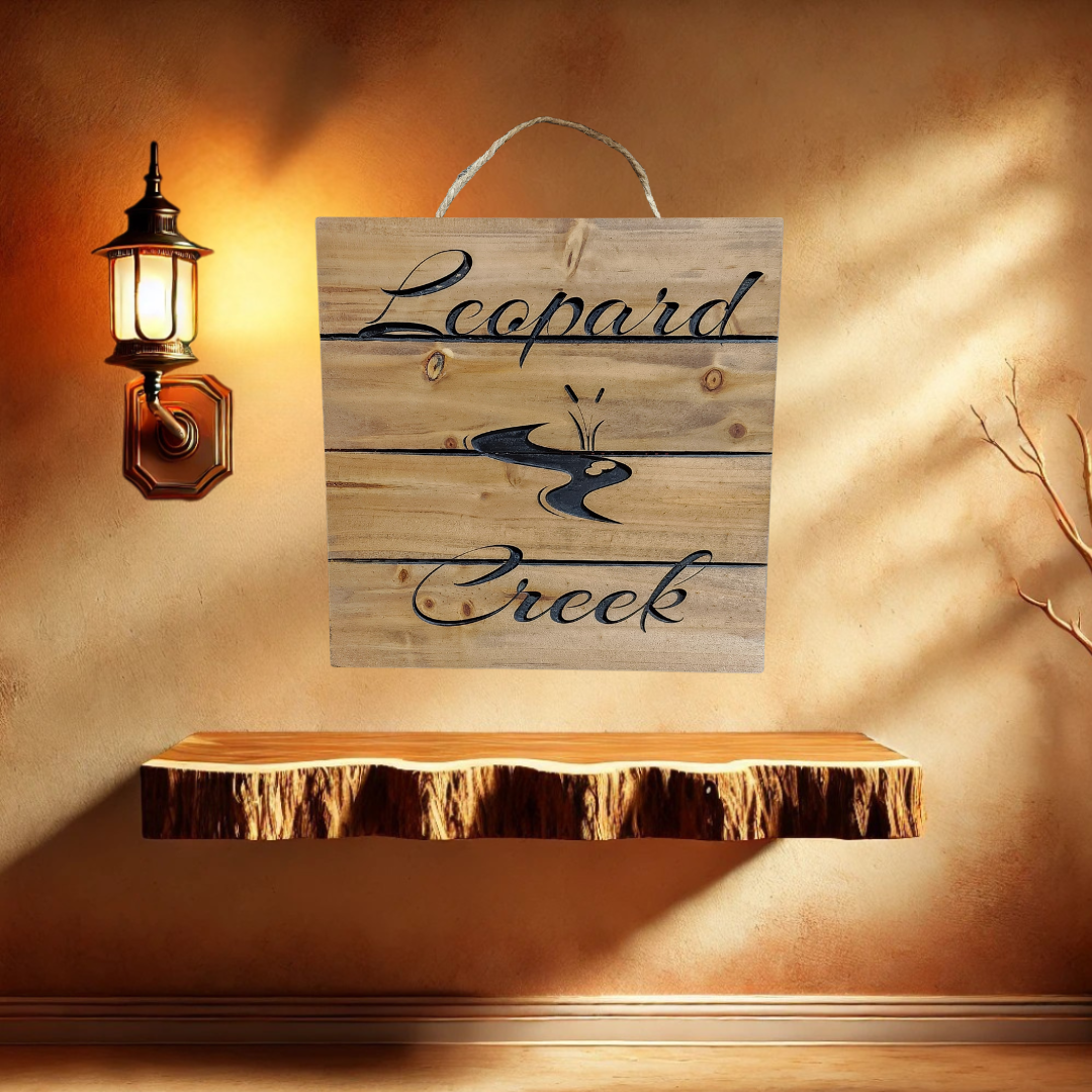 Custom engraved wooden sign