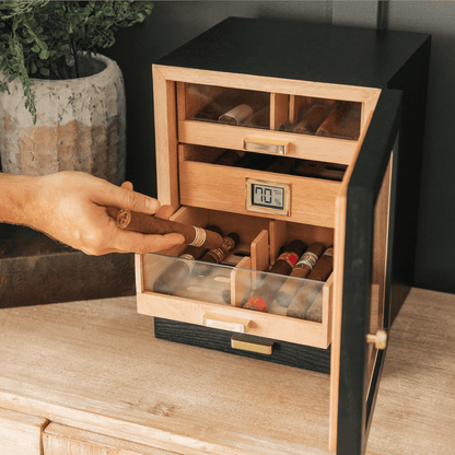 Luca Humidor Cabinet - Hooyah Woodworks LLC