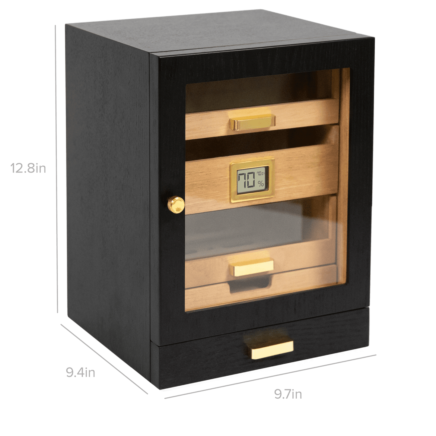 Luca Humidor Cabinet - Hooyah Woodworks LLC