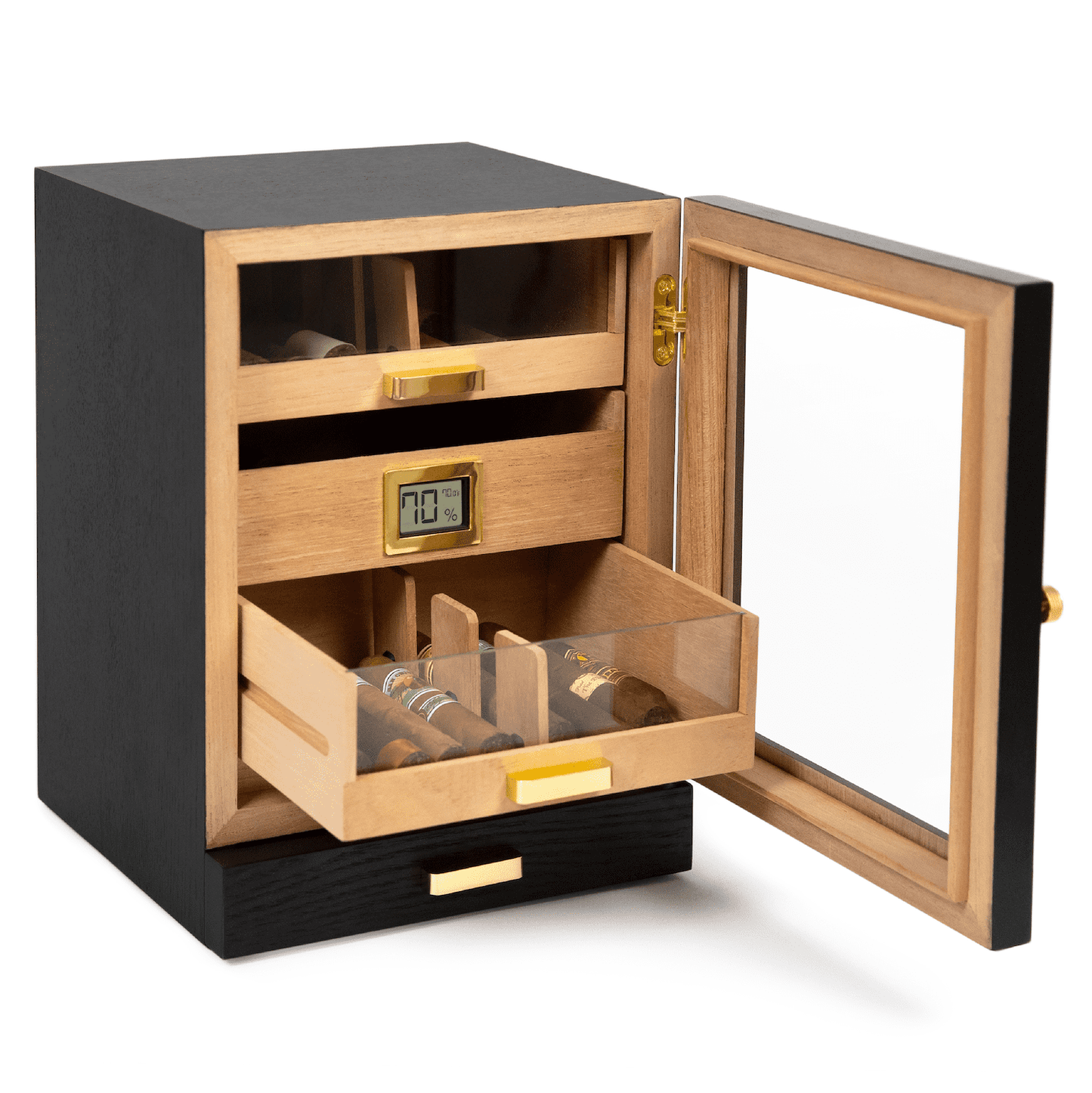 Luca Humidor Cabinet - Hooyah Woodworks LLC