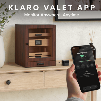 Luca Humidor Cabinet + Smart Valet - Hooyah Woodworks LLC