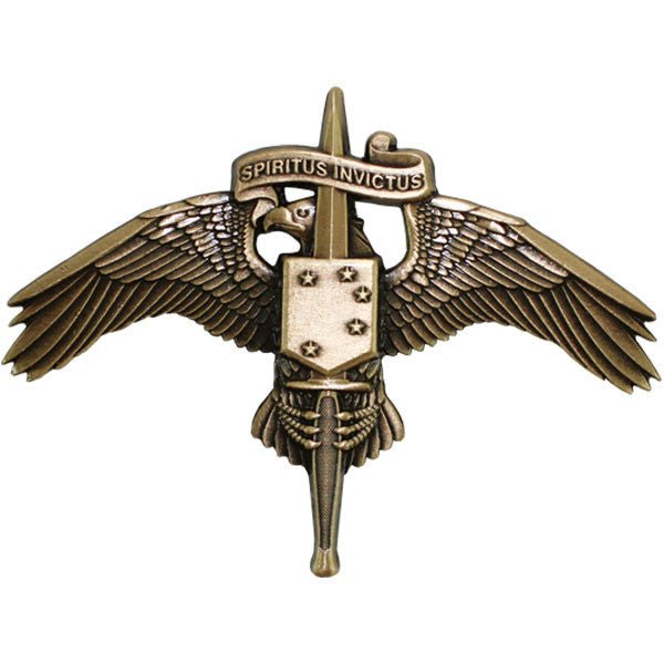Marine Corps Badge: MARSOC Bronze Marine Corps Forces Special Operations Command - Hooyah Woodworks LLC