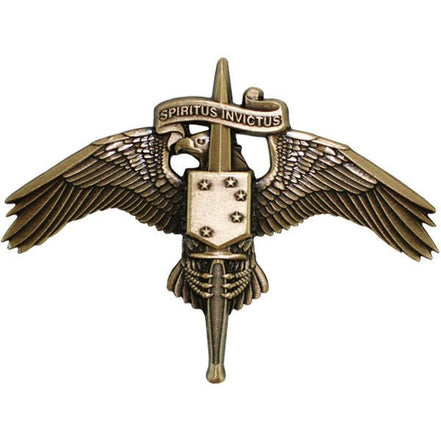 Marine Corps Badge: MARSOC Bronze Marine Corps Forces Special Operations Command - Hooyah Woodworks LLC