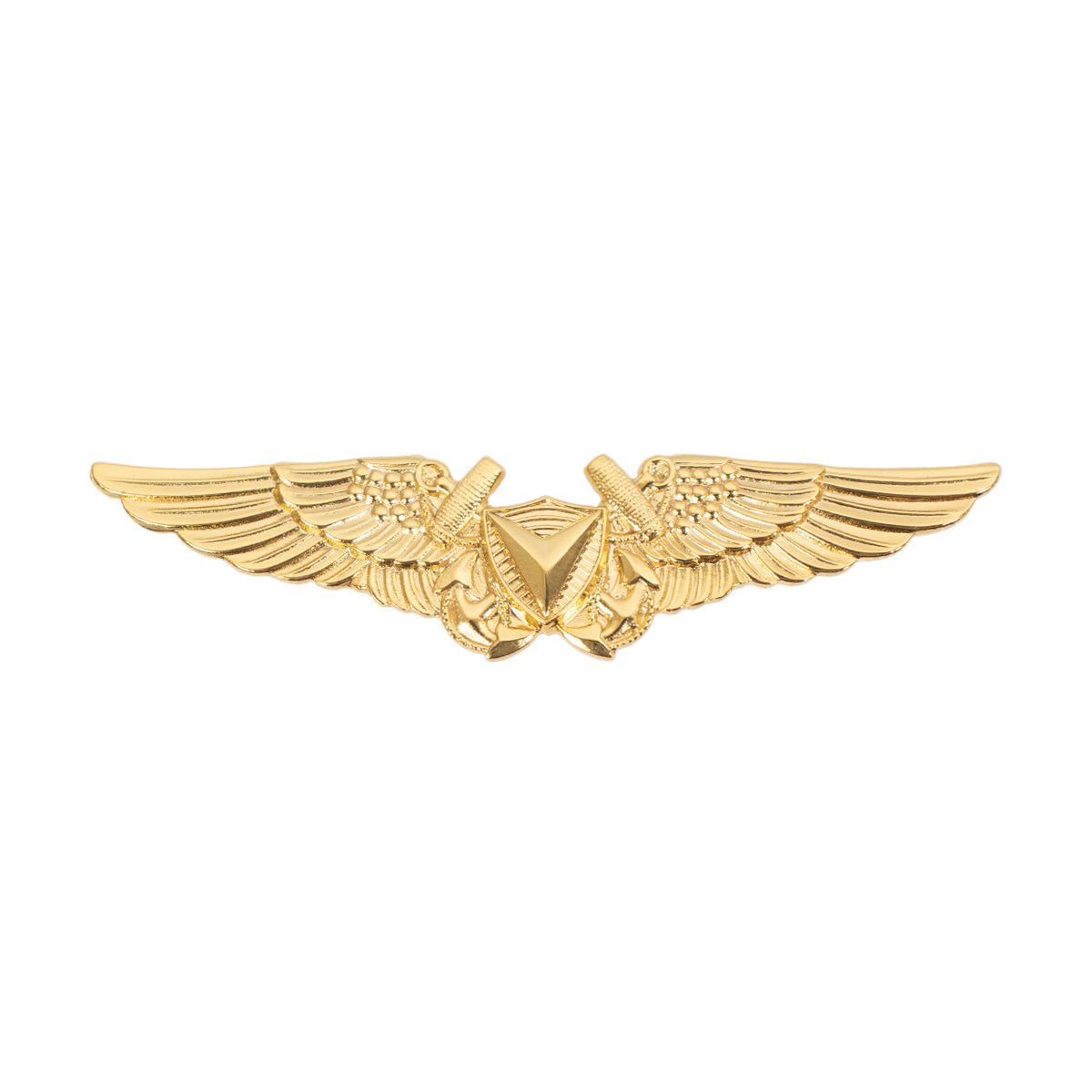 Marine Corps Badge: Unmanned Aircraft Systems (UAS) Officer Regulation Size - 24K Gold Plated - Hooyah Woodworks LLC