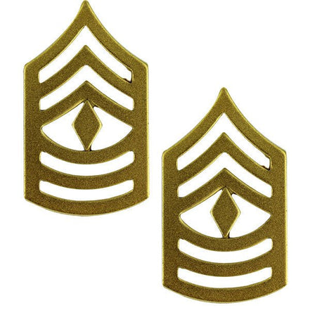Marine Corps Chevron: First Sergeant - satin gold - Hooyah Woodworks LLC