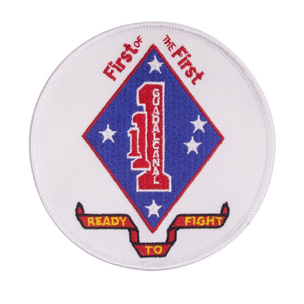 Marine Corps Patch: 1st Battalion 1st Marines - color - Hooyah Woodworks LLC