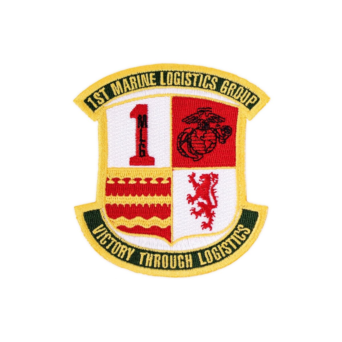 Marine Corps Shoulder Patch: 1st Marine Logistic Group - Hooyah Woodworks LLC