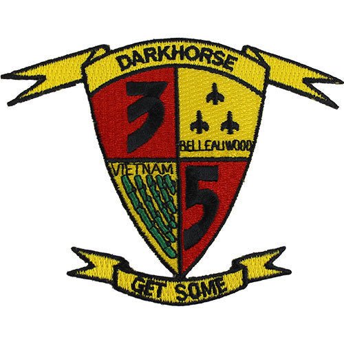 Marine Corps Shoulder Patch: Darkhorse Get Some - Hooyah Woodworks LLC
