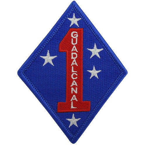 Marine Corps Shoulder Patch: First Division - color - Hooyah Woodworks LLC