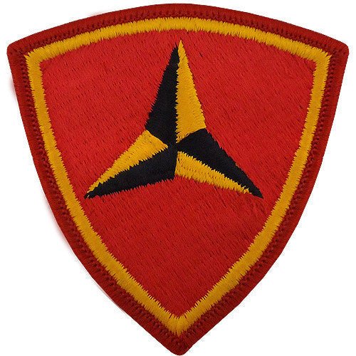 Marine Corps Shoulder Patch: Third Division - color - Hooyah Woodworks LLC