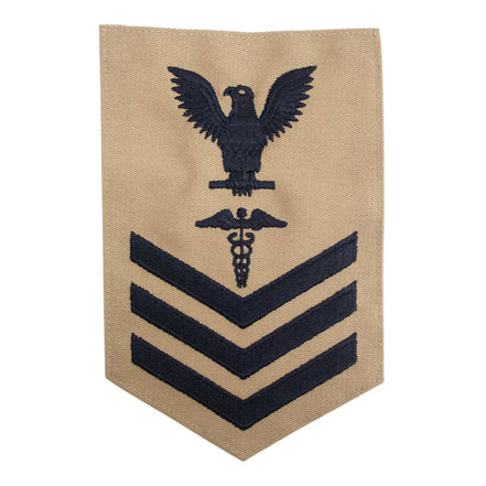 MC E-6 Rate: Hospitalman HM on Khaki - Male - Hooyah Woodworks LLC