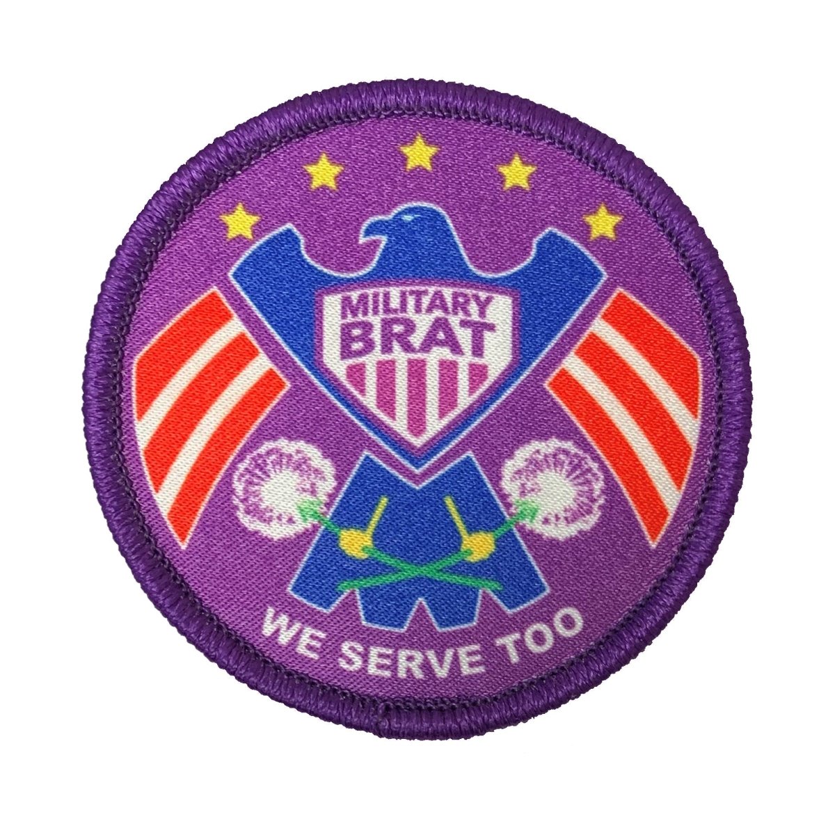 Military Brat Achievement Patch: We Serve Too - Hooyah Woodworks LLC