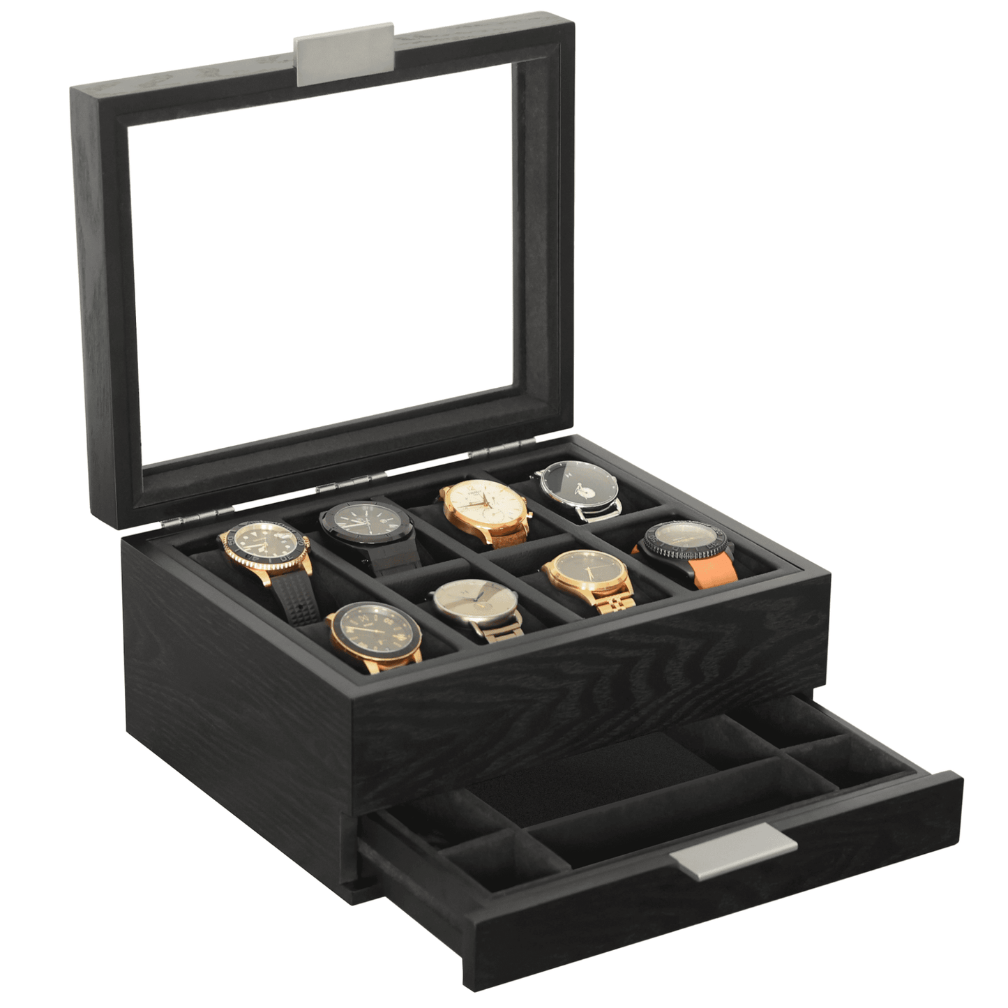 Mill Modular Watch Box - 8 Slot - Hooyah Woodworks LLC