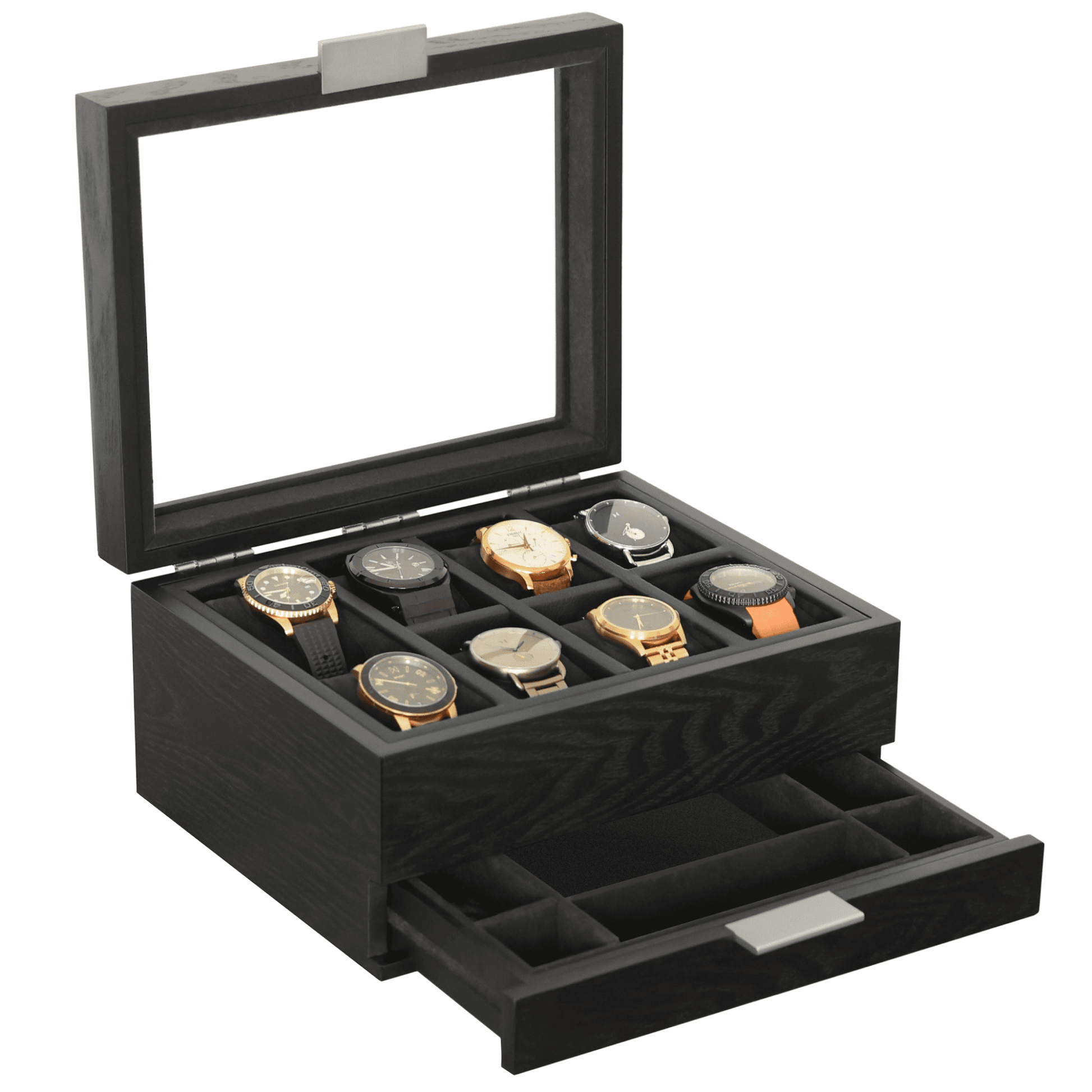 Mill Modular Watch Box - 8 Slot - Hooyah Woodworks LLC