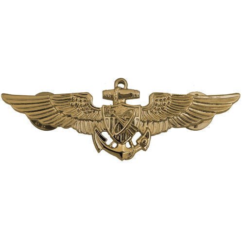 Navy Badge: Astronaut Aviator - regulation size - Hooyah Woodworks LLC
