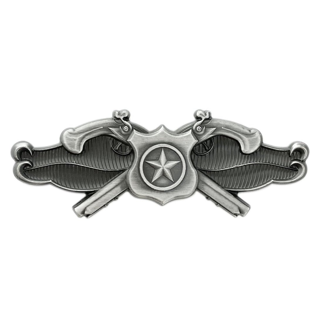 Navy Badge: Basic Security Forces Specialist - regulation size, oxidized - Hooyah Woodworks LLC
