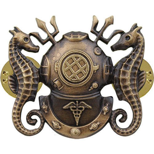 Navy Badge: Diving Medical Officer - regulation size - Hooyah Woodworks LLC