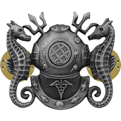 Navy Badge: Diving Medical Technician - regulation size - Hooyah Woodworks LLC