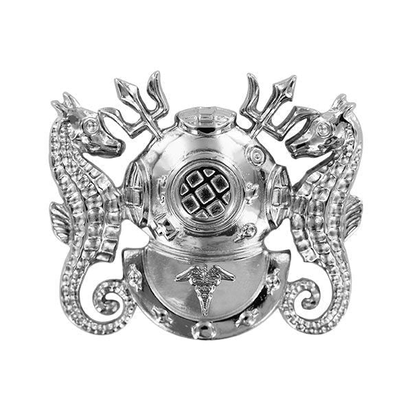 Navy Badge: Diving Medical Technician - regulation size, mirror finish - Hooyah Woodworks LLC