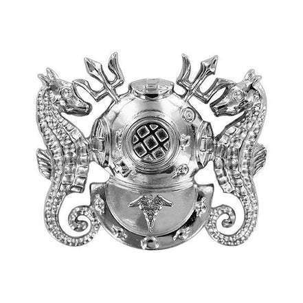 Navy Badge: Diving Medical Technician - regulation size, mirror finish - Hooyah Woodworks LLC