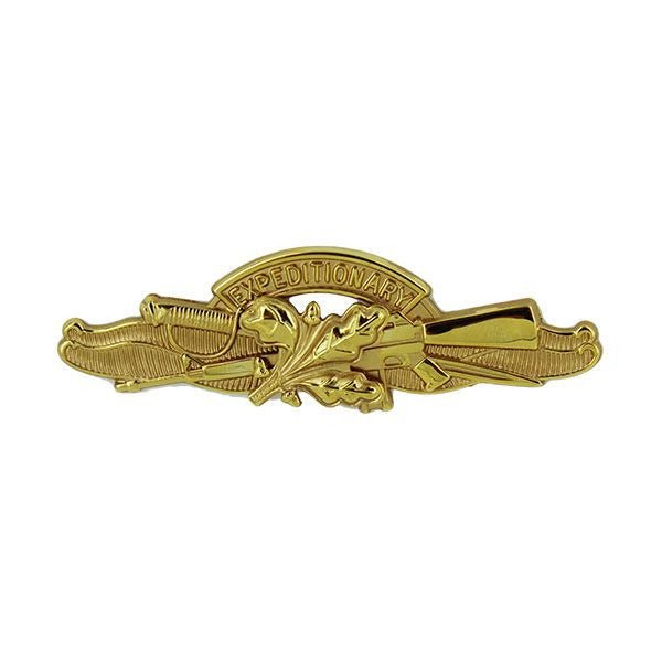 Navy badge: Expeditionary Warfare Supply Officer - Regulation size - Hooyah Woodworks LLC