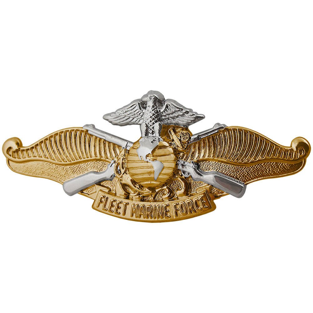 Navy Badge: Fleet Marine Force Officer - regulation size - Hooyah Woodworks LLC