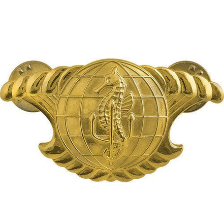Navy Badge: Integrated Underseas Surveillance System Officer - regulation - Hooyah Woodworks LLC