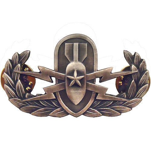 Navy Badge: Senior Explosive Ordnance Disposal - regulation, oxidized - Hooyah Woodworks LLC