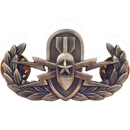 Navy Badge: Senior Explosive Ordnance Disposal - regulation, oxidized - Hooyah Woodworks LLC