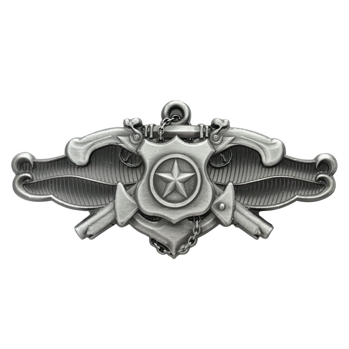 Navy Badge: Senior Security Forces Specialist - regulation size, oxidized - Hooyah Woodworks LLC