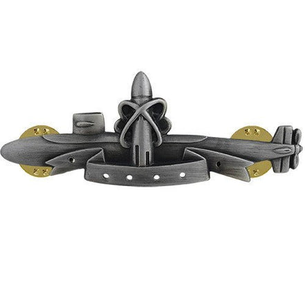 Navy Badge: SSBN Submarine Deterrent Patrol - regulation size - Hooyah Woodworks LLC