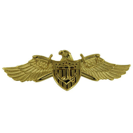 Navy Badge: Strategic Sealift Officer Warfare - regulation size - Hooyah Woodworks LLC