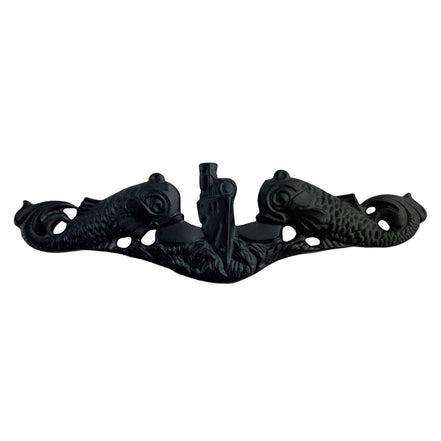 Navy Badge: Submarine Black Metal Finish (NON-RETURNABLE/NON-REFUNDABLE) - Hooyah Woodworks LLC