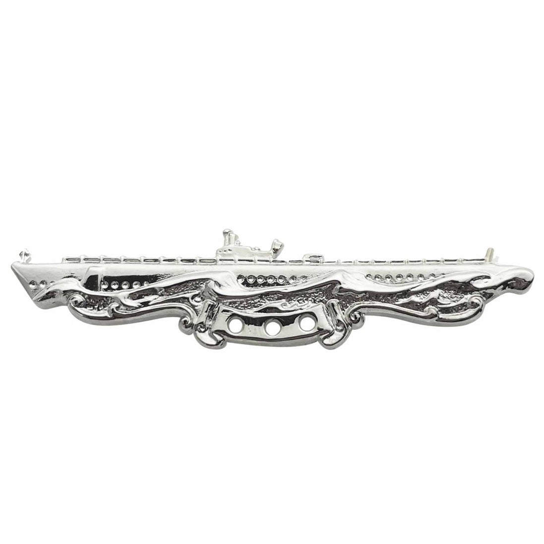 Navy Badge: Submarine Combat Patrol - regulation size, mirror finish - Hooyah Woodworks LLC