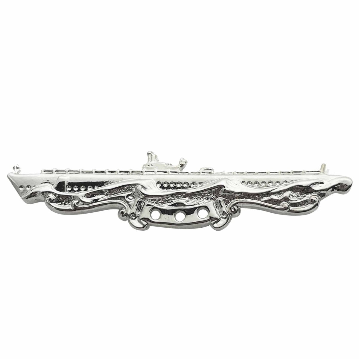 Navy Badge: Submarine Combat Patrol - regulation size, mirror finish - Hooyah Woodworks LLC