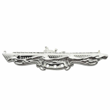 Navy Badge: Submarine Combat Patrol - regulation size, mirror finish - Hooyah Woodworks LLC