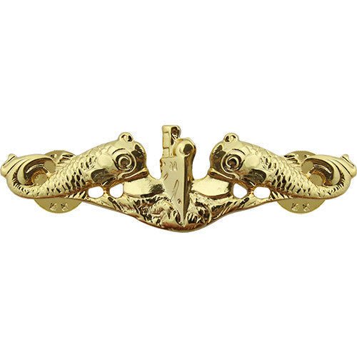 Navy Badge: Submarine Officer - regulation size - Hooyah Woodworks LLC
