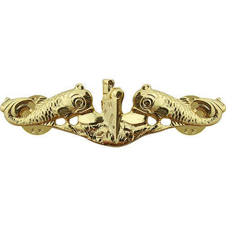 Navy Badge: Submarine Officer - regulation size - Hooyah Woodworks LLC