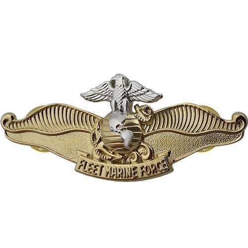 Navy Breast Badge: Fleet Marine Force Chaplain - regulation size - Hooyah Woodworks LLC