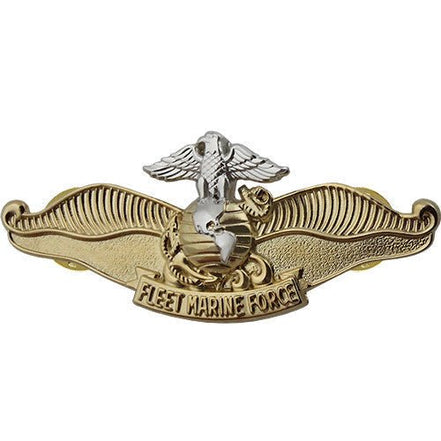 Navy Breast Badge: Fleet Marine Force Chaplain - regulation size - Hooyah Woodworks LLC