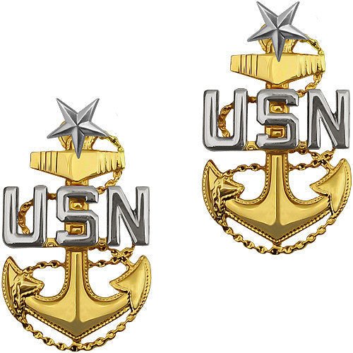 Navy Choker Device: E8 Chief Petty Officer: Senior - Clutch back - Hooyah Woodworks LLC